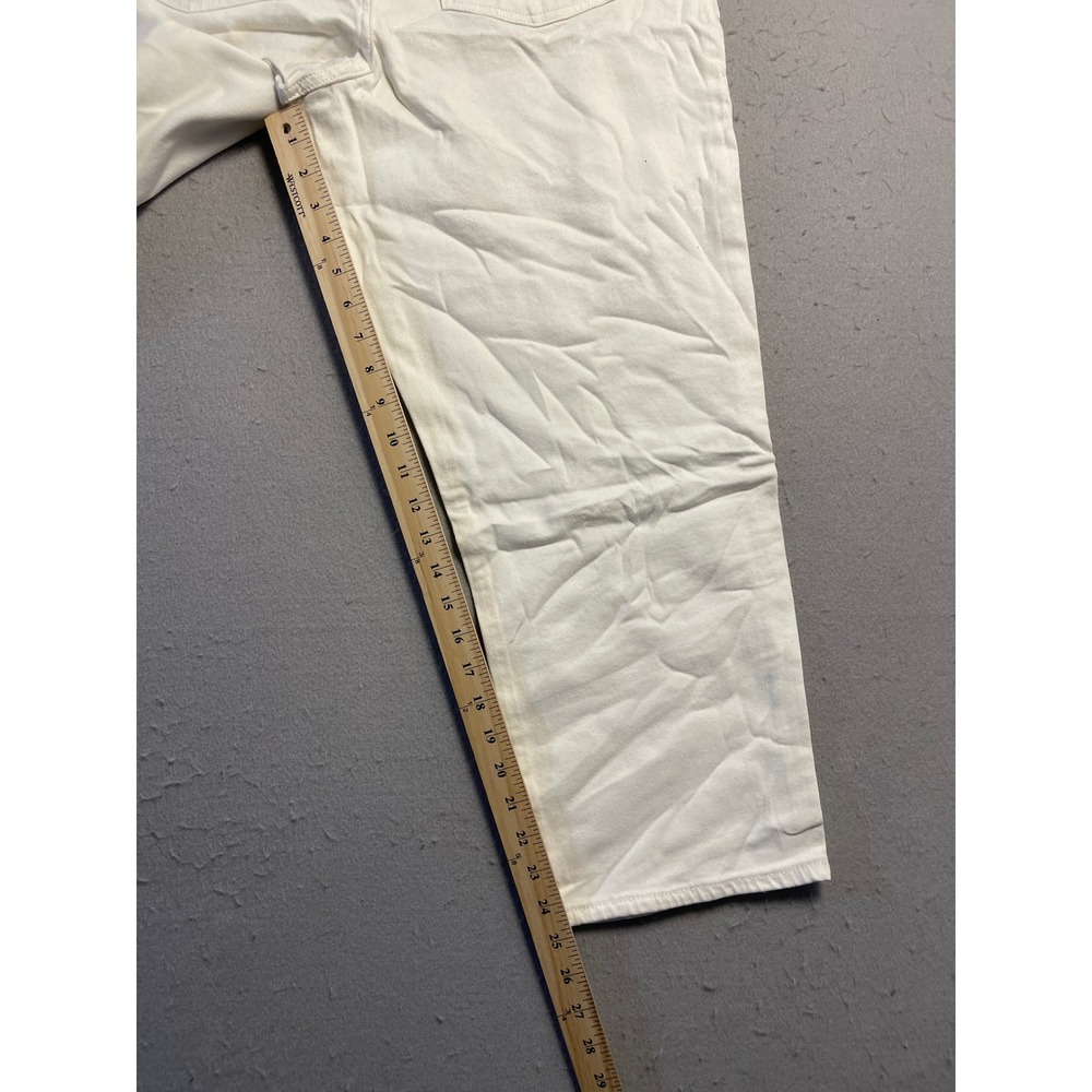 Free Assembly Original 90's Straight Denim White 18 Short W37 Womens - Picture 5 of 9